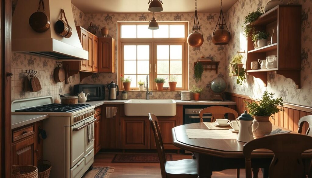 how to style a vintage kitchen