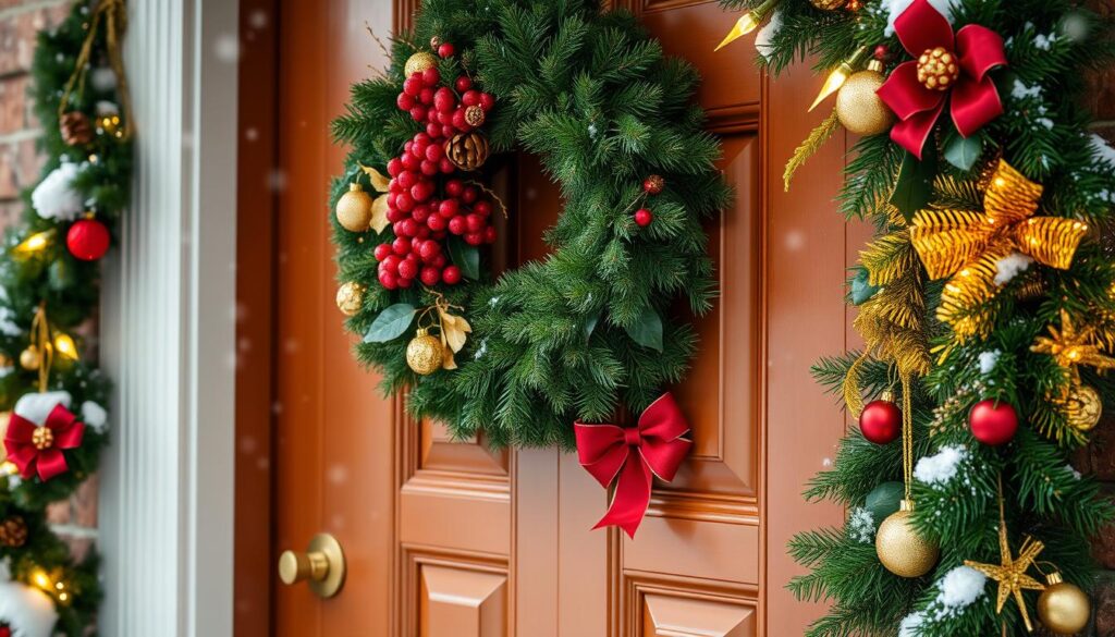 Best Christmas wreaths and garlands for front doors