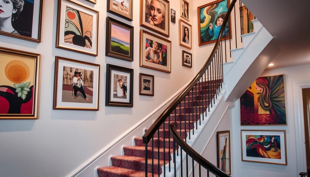 Choosing art for stairs