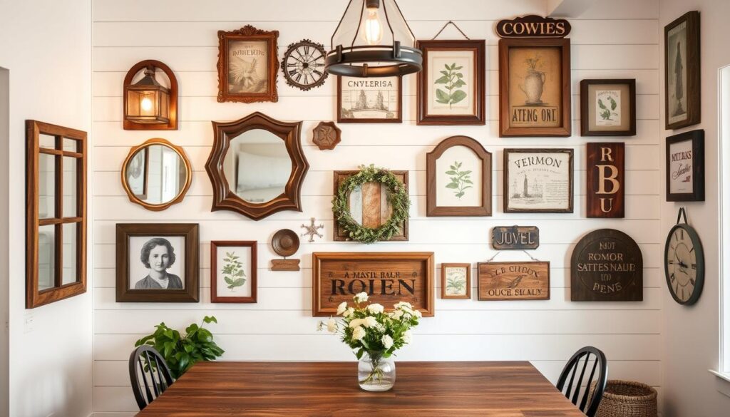 Vintage-inspired wall hangings