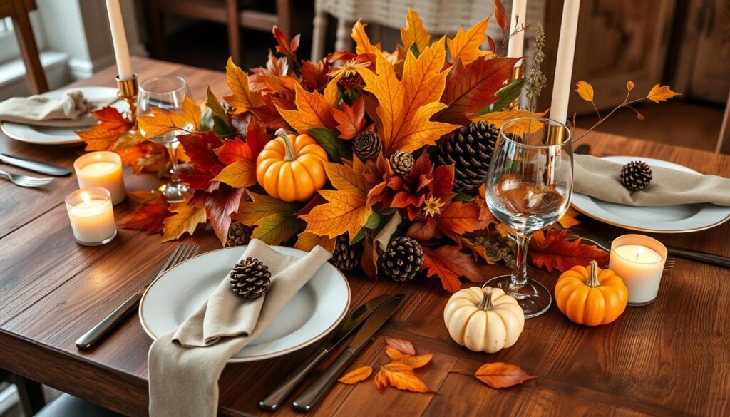 autumn-inspired table arrangements