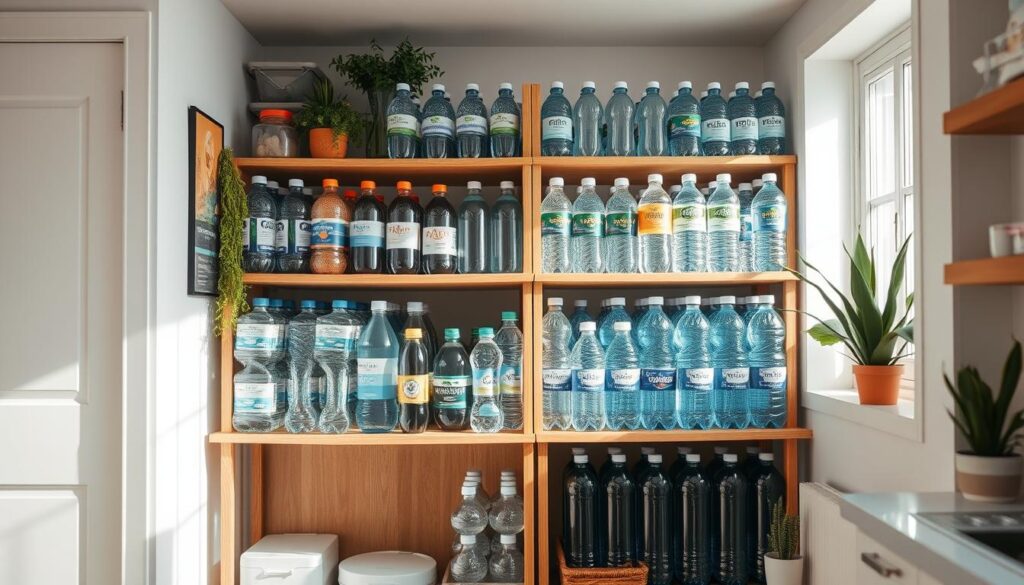 bottled water storage