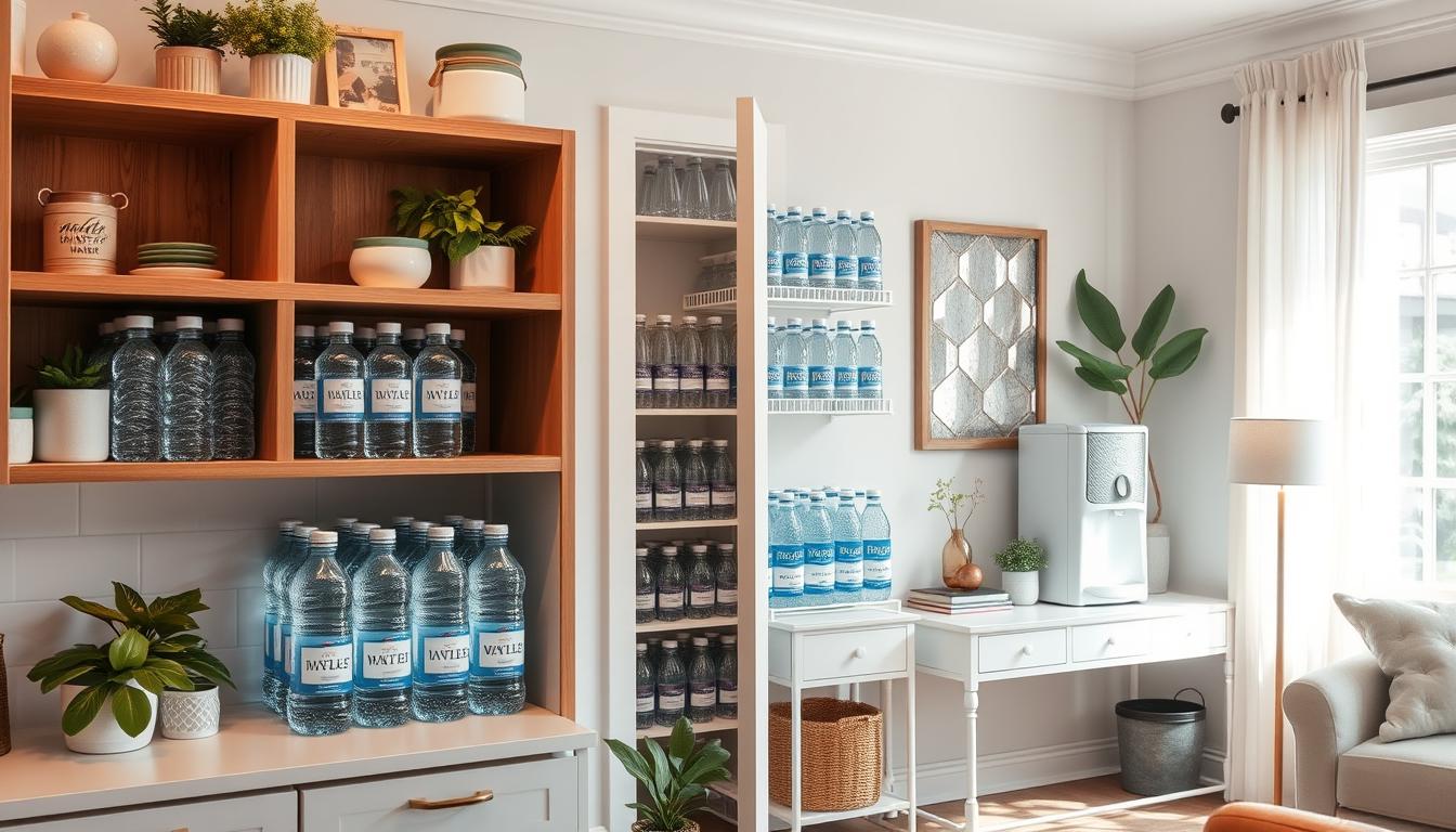 bottled water storage ideas