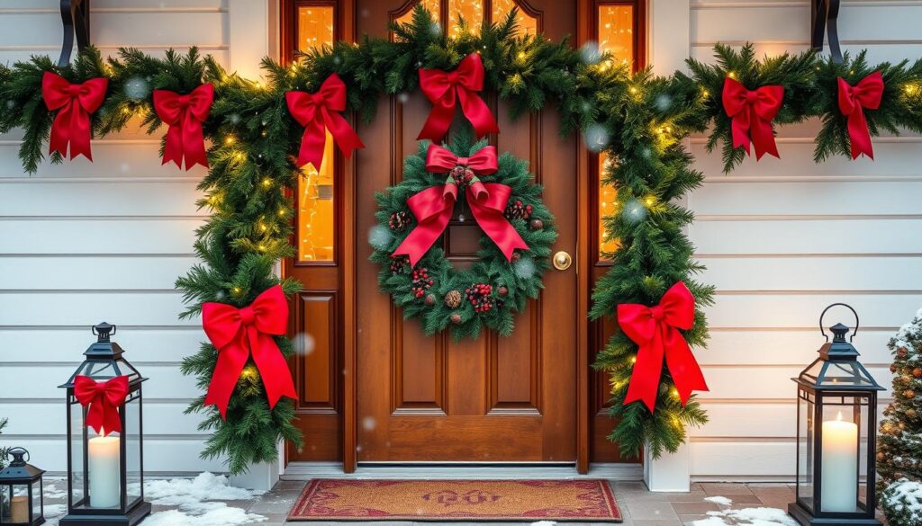 front door christmas decorations