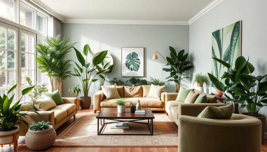 green color palette for living rooms