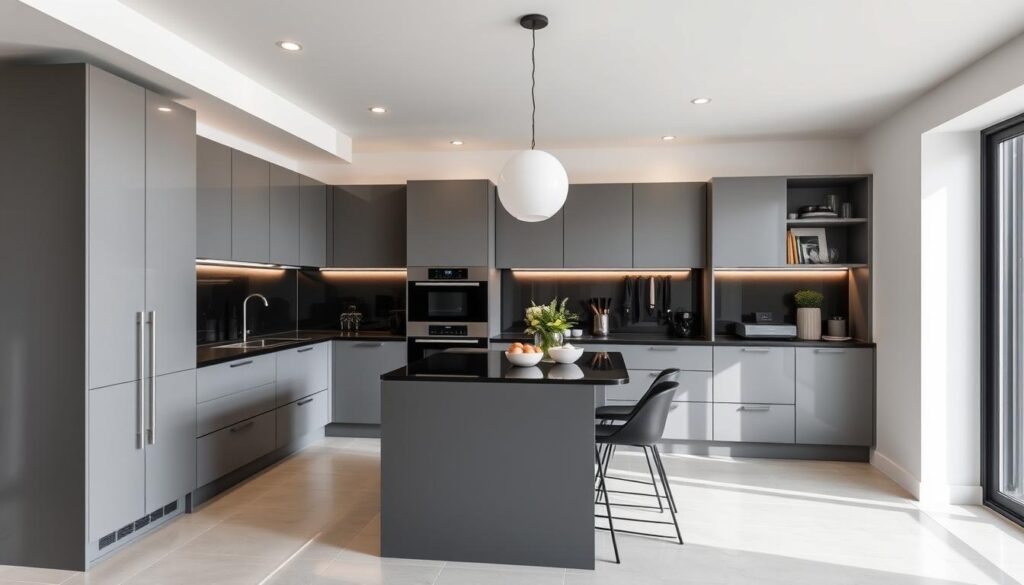 grey and black kitchen ideas