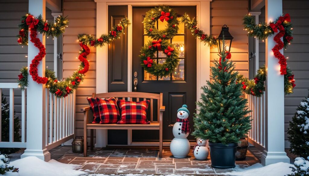 holiday front porch decor