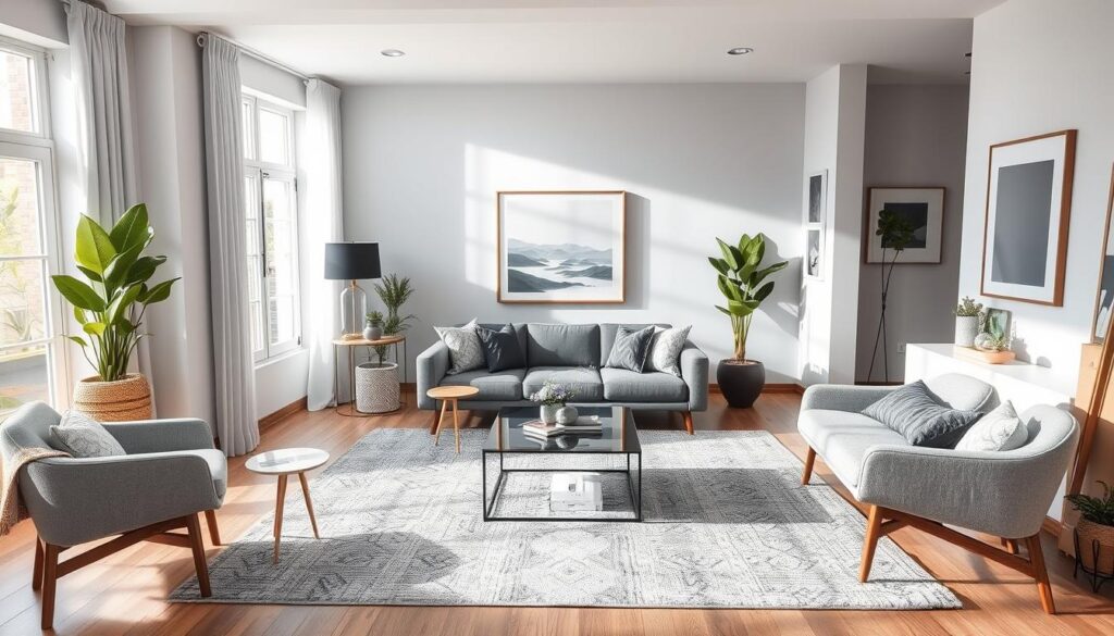 how to design a grey contemporary living room