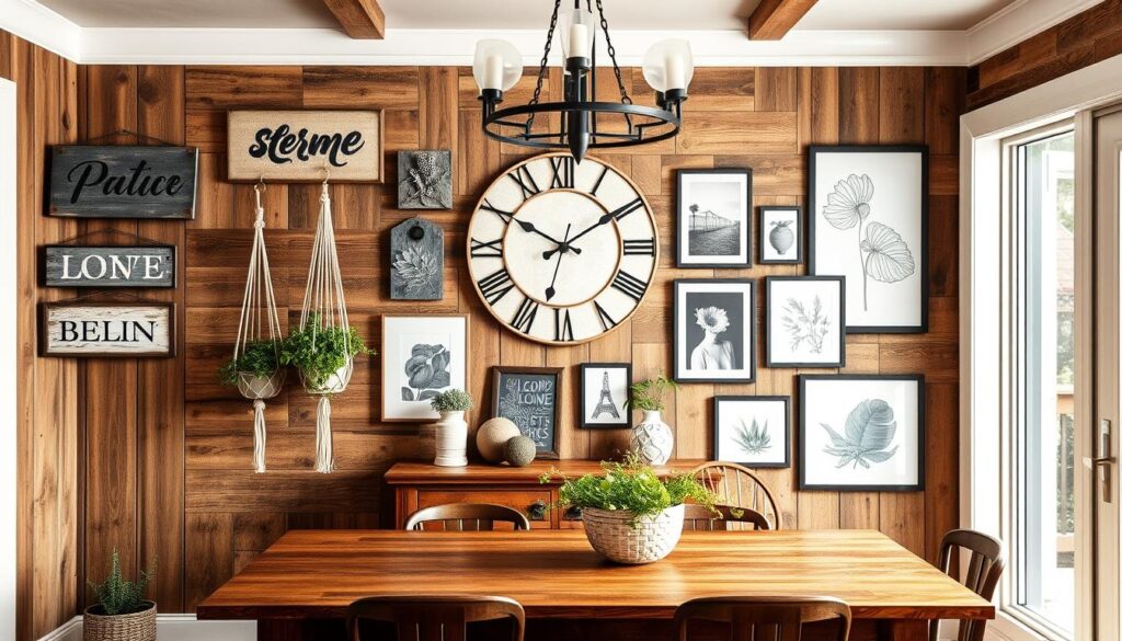 modern farmhouse dining room wall decor