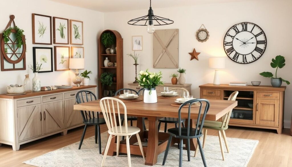 modern farmhouse dining room wall decor ideas