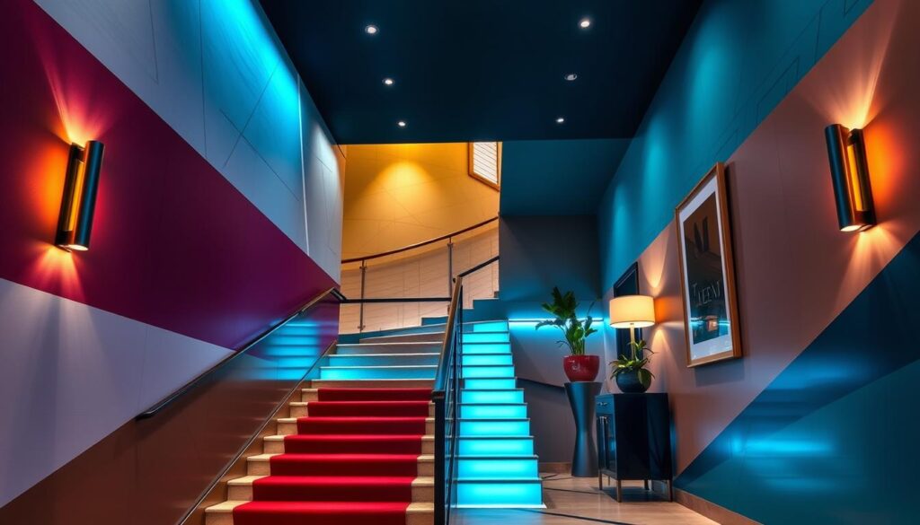 modern stairway wall designs