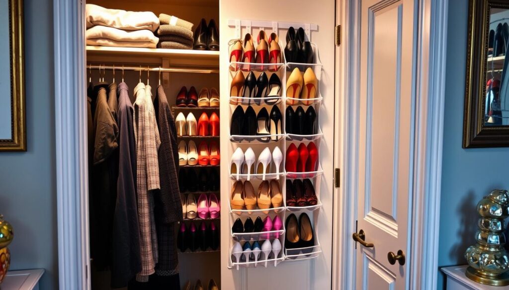 over-the-door shoe organizers