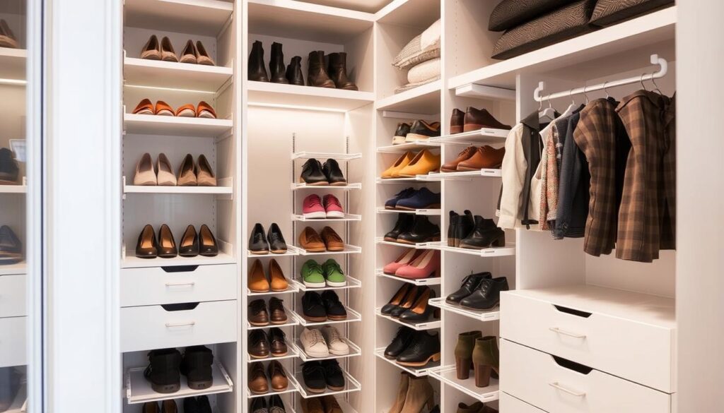 room-saving shoe racks