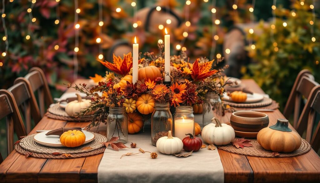 rustic harvest tablescapes