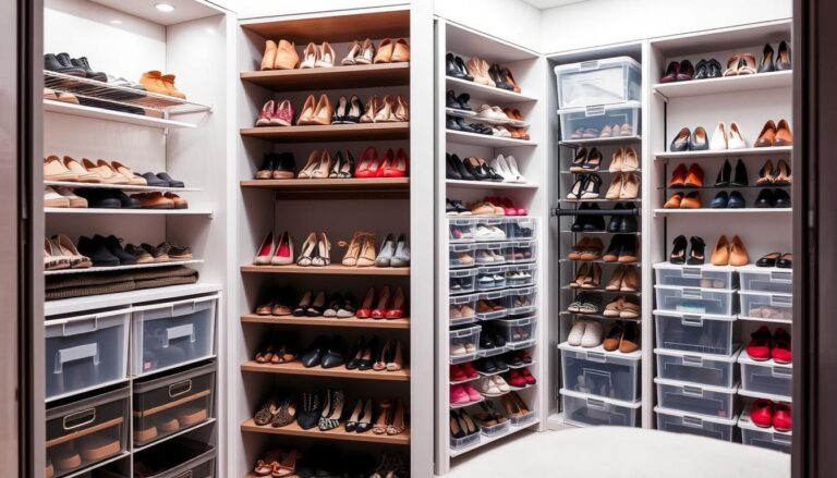 shoe storage ideas for closets