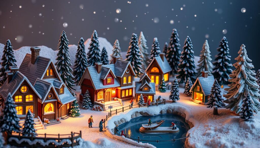 snow village collectibles