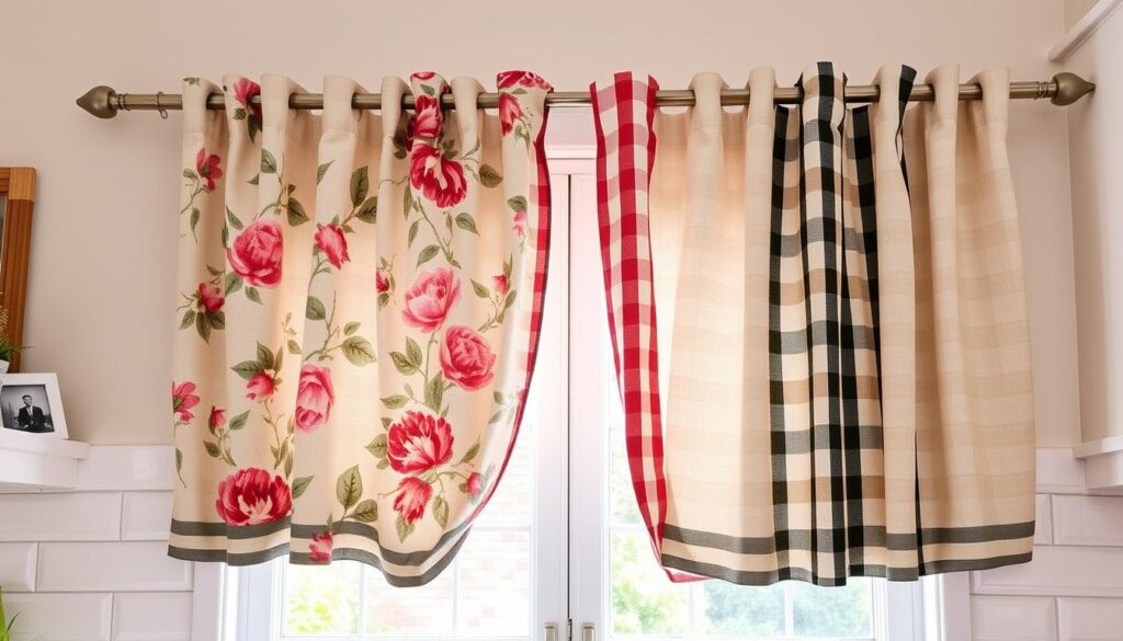 stylish curtain patterns for kitchens