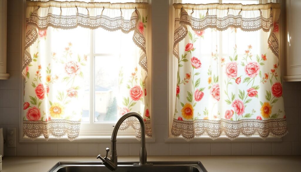 stylish curtain patterns for kitchens