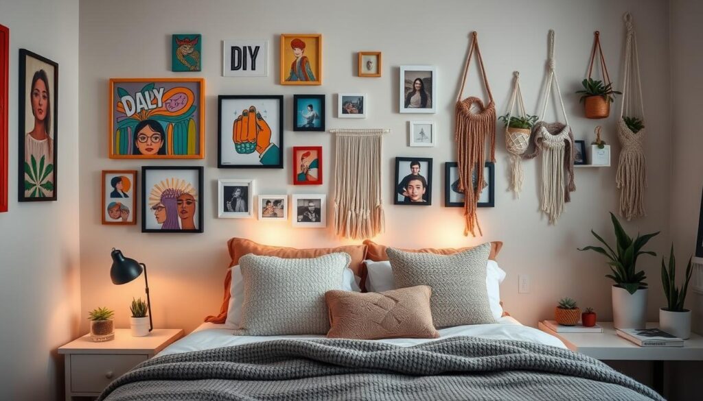 DIY bedroom wall decor projects