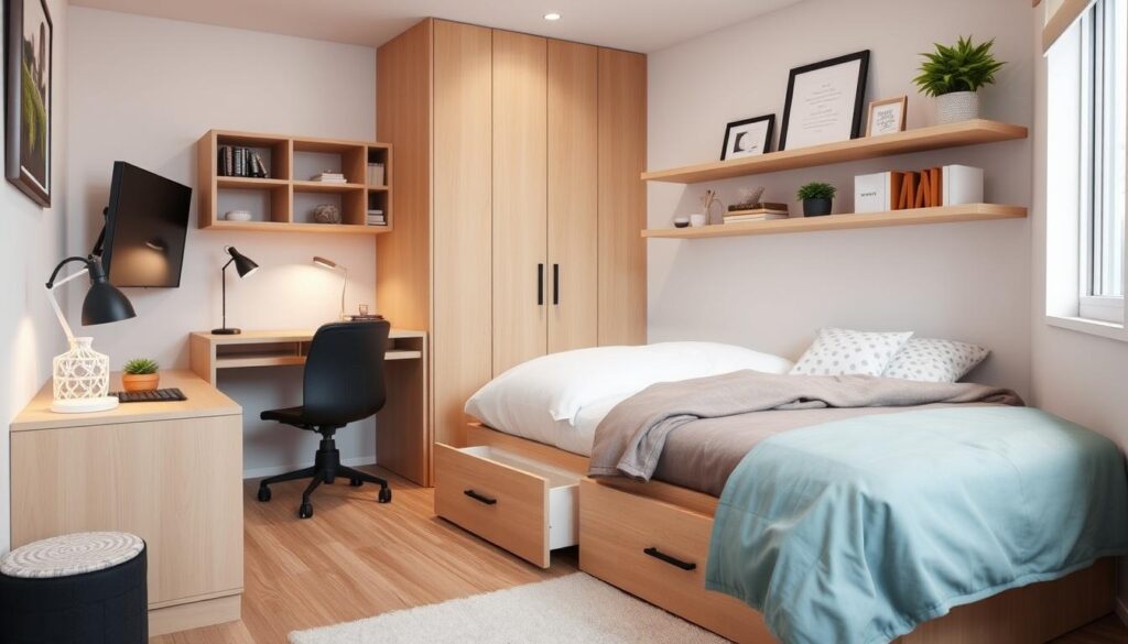 space-saving tips for small bedrooms